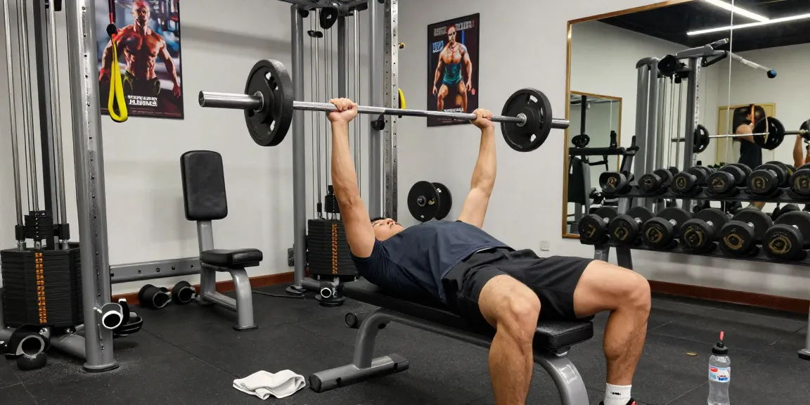 Deus Shop: Sportler trainiert im Fitnessstudio mit Anabolika zur Muskelsteigerung.