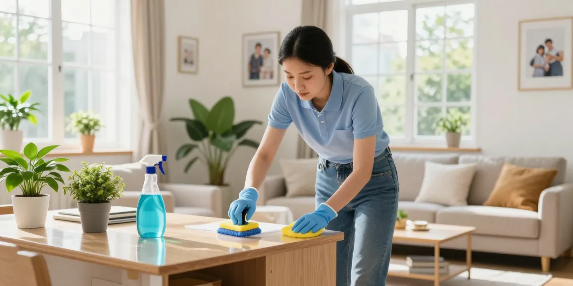 Professional cleaner enhancing living spaces for homemakers by reinigungsfirmen solothurn.