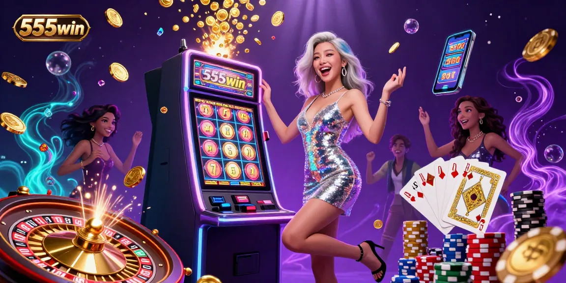 Play and win at 555win with jackpots, vibrant slot machines, and exciting casino action.